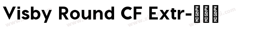 Visby Round CF Extr字体转换